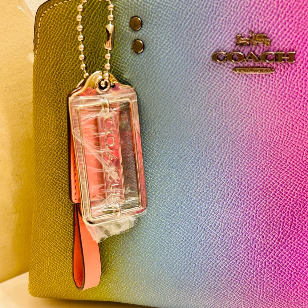 NWOT Coach Signature Tag Keychain/ Bag Charm/ Zipper Pull - Picture 3 of 9